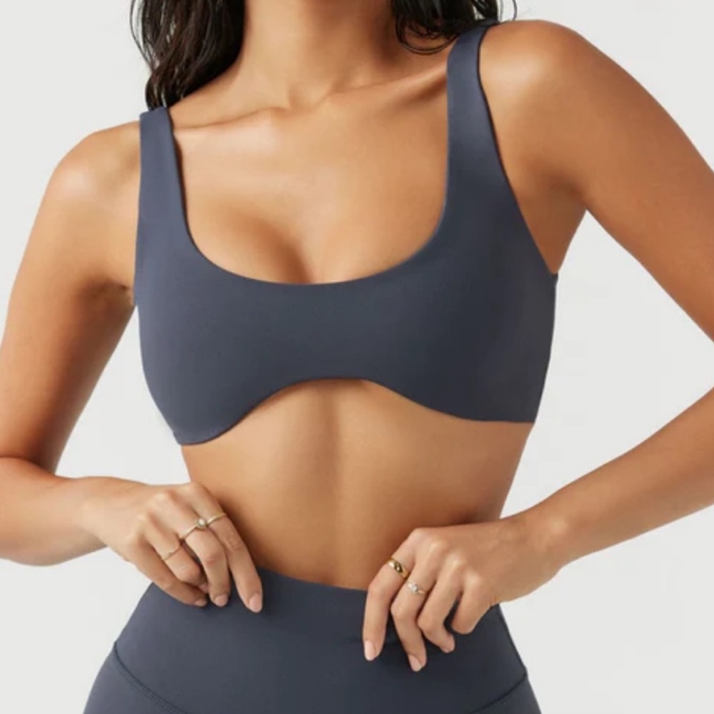 JOAH BROWN CONTOUR BRA IN NAVY XS/S